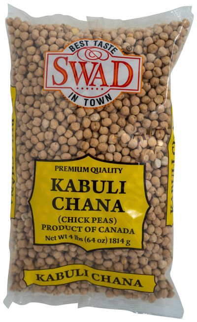 Swad Kabuli Chana Chickpeas Dry Dried Garbanzo Beans 4LB