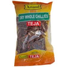 Anand Teja Dried Whole Red Chilli 400gm