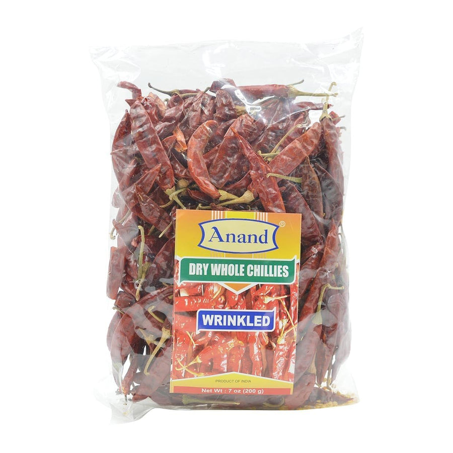 Anand Wrinkled Variety Dry Whole Chillies 200 gms