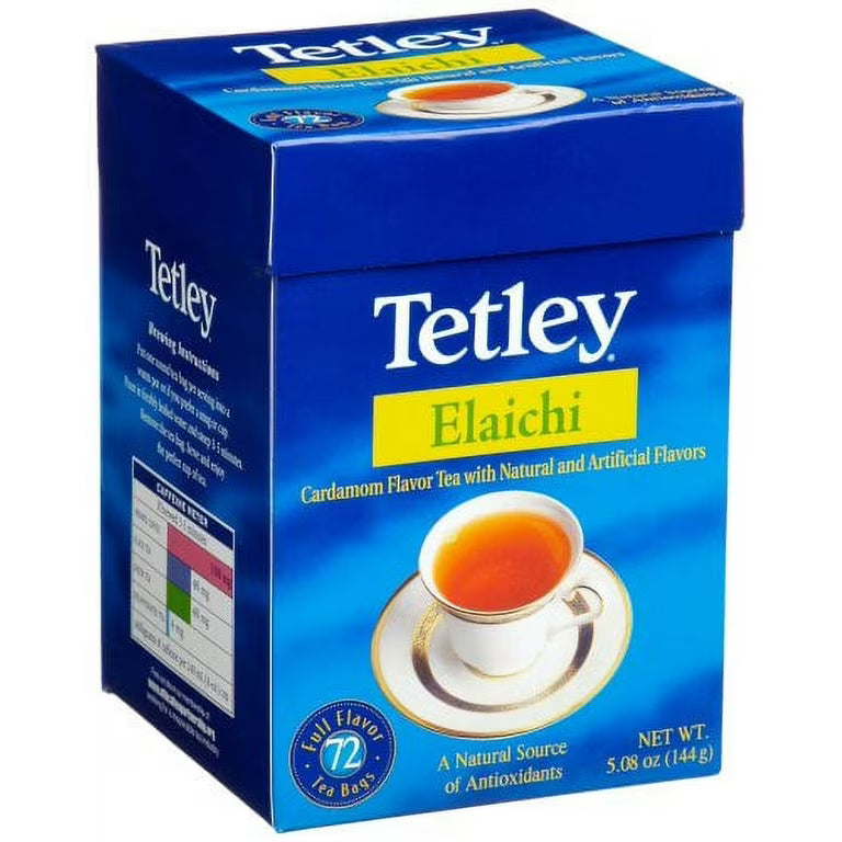 Tetley Tea Bags, Elaichi 72 tea bags [5.08 oz (144 g)]