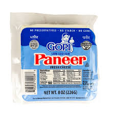 Gopi Cheese Paneer Low Sodium 8 oz (226g)