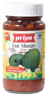 Priya Cut Mango Pickle (With Garlic) 300gm