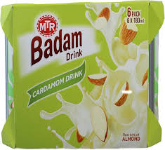 MTR Badam Drink Cardamom Drink Can 180ml 6 Pack