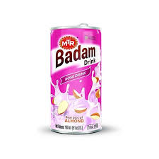 MTR Badam Drink Rose Drink Can 180ml 6 Pack