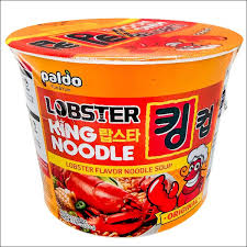 Paldo King Noodle Cup, Lobster Taste Langosta 3.88 oz (110 g)