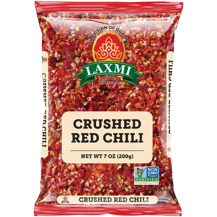 Laxmi Red Chillies, Crushed 7 oz (200 g)