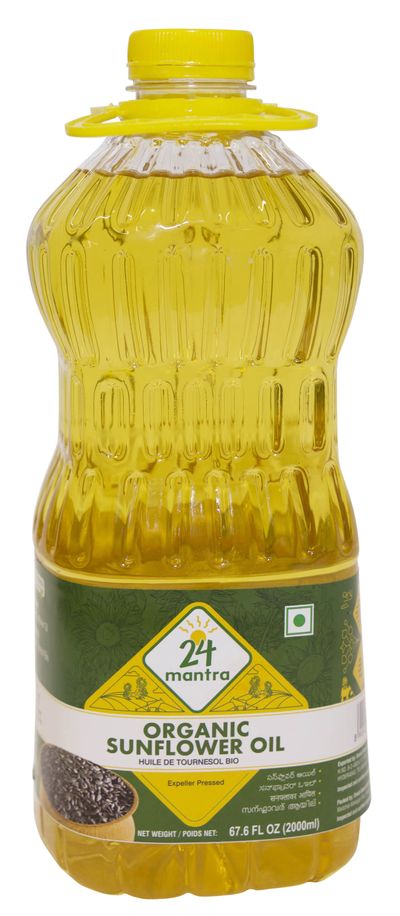 24 Mantra Organic Sunflower Oil 2 Liter