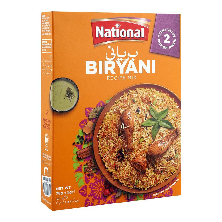 National Biryani Masala Spice Mix (1+1Bag) 90gm