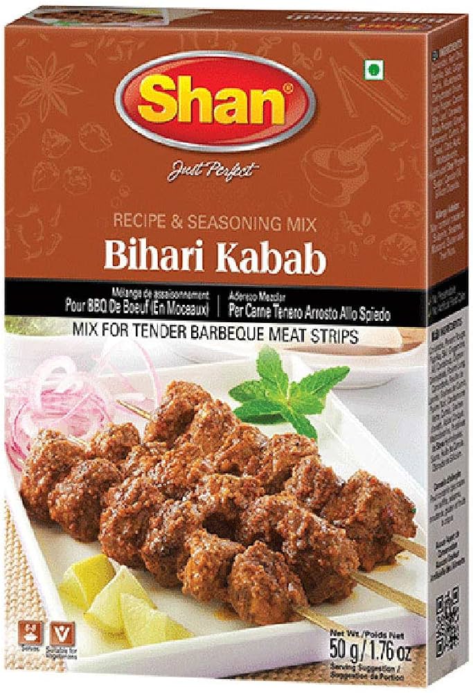 Shan Recipe & Seasoning Mix, Bihari Kabab 50 g (1.76 oz)