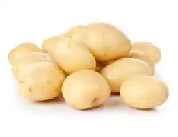 Loose white potatoes from ZabhiaNow, fresh and clean with smooth skin, perfect for cooking or baking.