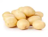 Loose white potatoes from ZabhiaNow, fresh and clean with smooth skin, perfect for cooking or baking.
