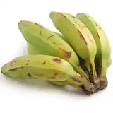 Fresh green banana from ZabhiaNow's Burro Banana Green collection, showing the ripe, vibrant fruit with smooth skin.