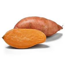 Fresh orange sweet potato from ZabhiaNow, showing its smooth skin and vibrant color ready for cooking or healthy snacking.